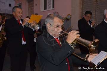  Procesión sin presencia policial en Ojos de Garza (Foto TA)